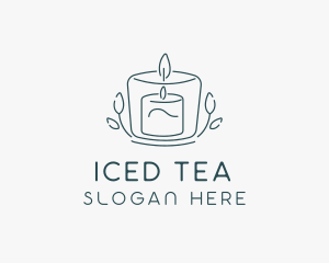 Tea Light Candle Spa logo design