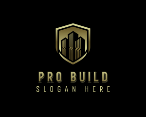 Building Realty Shield logo design