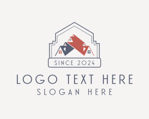 Badge - Real Estate Roofing logo design