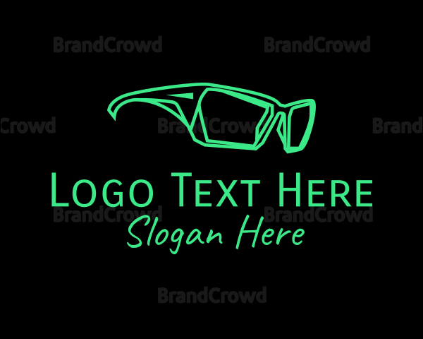 HIpster Wayfarer Sunglasses Logo