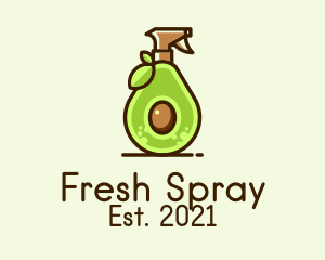 Avocado Spray Bottle  logo design