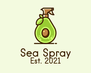 Avocado Spray Bottle  logo design