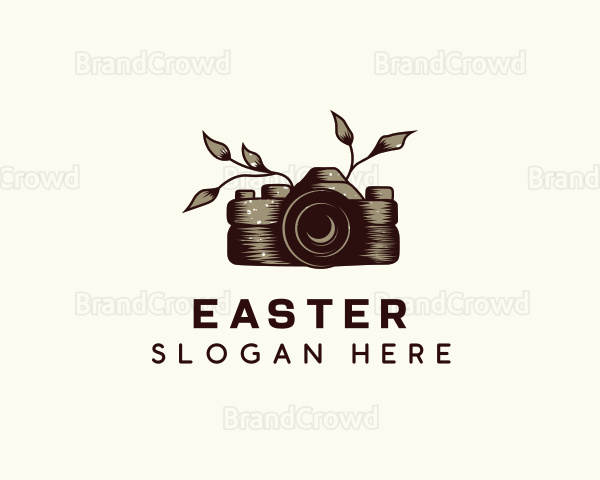 Camera Floral Photography Logo