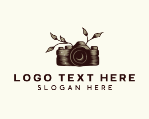 Camera Floral Photography Logo