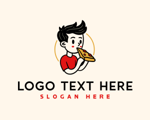 Delicious - Pizza Restaurant Man logo design