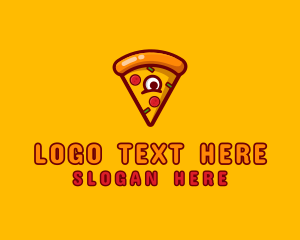 Pizzeria - Delicious Pizza Monster logo design