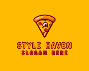 Delicious Pizza Monster Logo