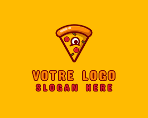 Delicious Pizza Monster Logo