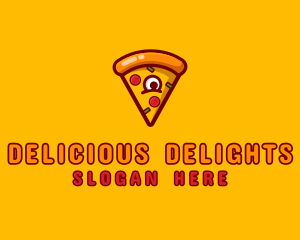 Delicious Pizza Monster logo design