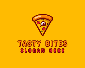 Delicious - Delicious Pizza Monster logo design