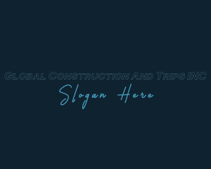 Outline Signature Business Logo