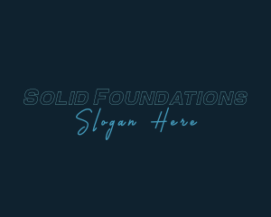 Outline Signature Business Logo
