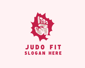Judo - Martial Arts Hand logo design