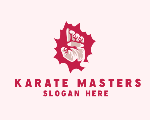 Karate - Martial Arts Hand logo design