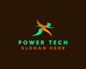 Electrical - Electric Energy Human logo design