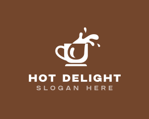 Coffee Cup Splash logo design