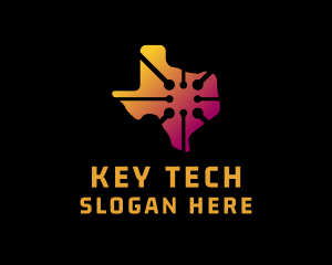 Tech Map Texas logo design