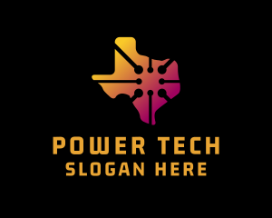 Tech Map Texas logo design