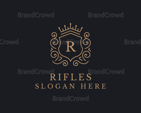 Decorative Crown Shield Logo