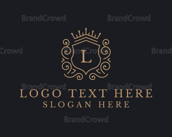 Decorative Crown Shield Logo