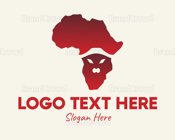 African Animal Map Logo