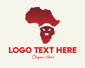 Wild - African Animal Map logo design