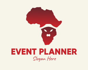 Tourism - African Animal Map logo design