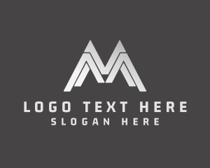 Financing - Modern Tech Letter M logo design