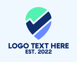 Find - Locator Map Check logo design