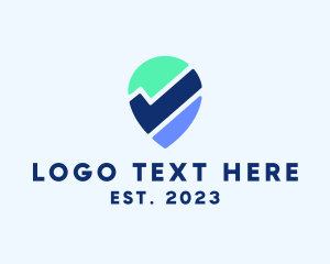 Verified - Locator Map Check logo design