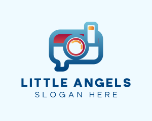 Cinematographer - Camera Chat Bubble logo design