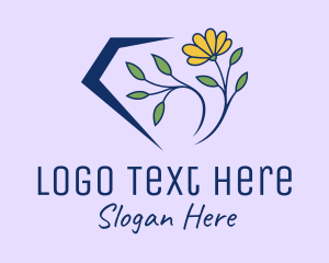 Bloom - Daisy Flower Diamond logo design