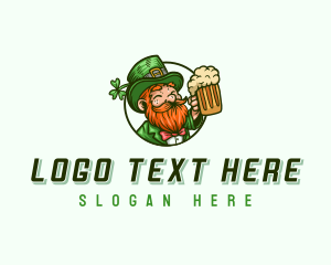 Hat - Beer Irish Leprechaun logo design