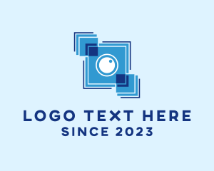 Photobooth - Lens Camera Photography logo design