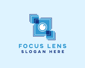 Lens Camera Photography logo design