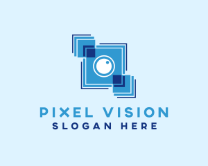 Lens Camera Photography logo design