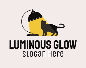 Illumination - Cat Lamp Lighting Furniture logo design