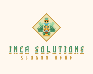 Inca - Ethnic Tribal Mask logo design