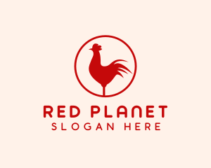 Rooster Red Chicken  logo design