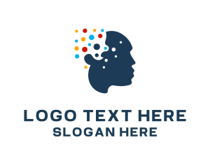 Dots - Colorful Mind Psychology logo design