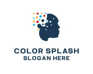 Colorful Mind Psychology logo design