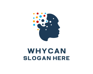 Brain - Colorful Mind Psychology logo design