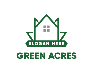 Green Leaf House logo design