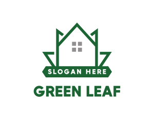 Green Leaf House logo design