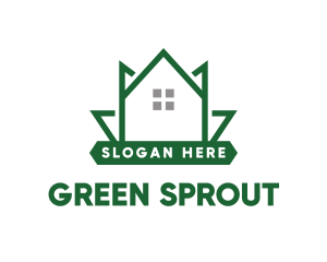 Green Leaf House logo design