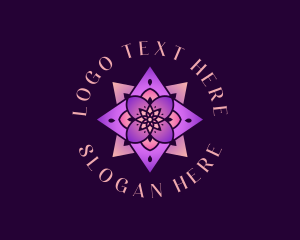 Natural - Wellness Lotus Flower logo design