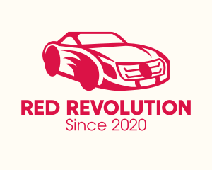 Red Sports Car logo design