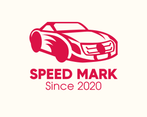 Red Sports Car logo design