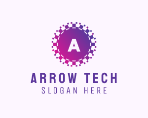 Purple Pixel Tech App logo design