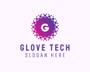 Purple Pixel Tech App logo design